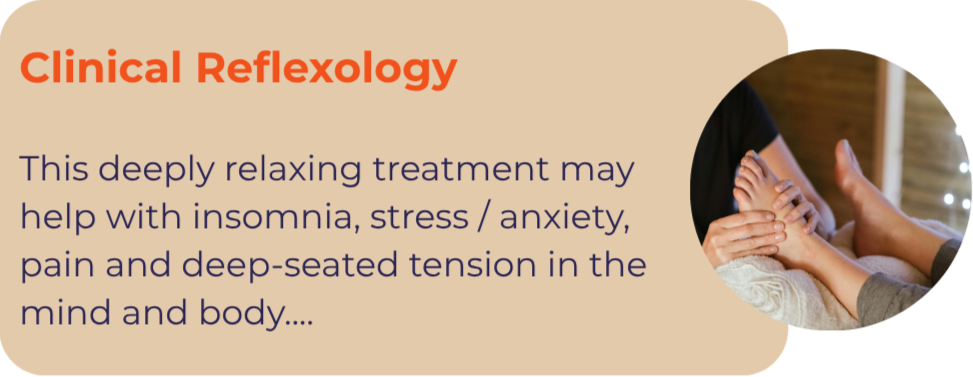 Photographic link to details of clinical reflexology treatments provided by Ri Richards BSc, founder of Grangetown Reflexology - fully insured, DBS approved and highly trained to Level 6 Holistic Massage & Level 5 Clinical Reflexology and Aromatherapy.
